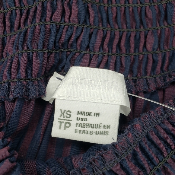 Urban Outfitters Cooperative NWT Navy Striped Off Shoulder Dress XS - Picture 5 of 6